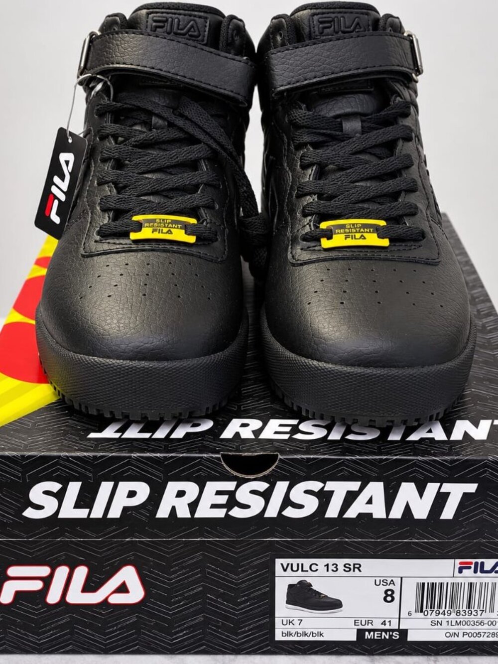 FILA Vulc 13 Men’s High-Top Slip-Resistant Sneakers